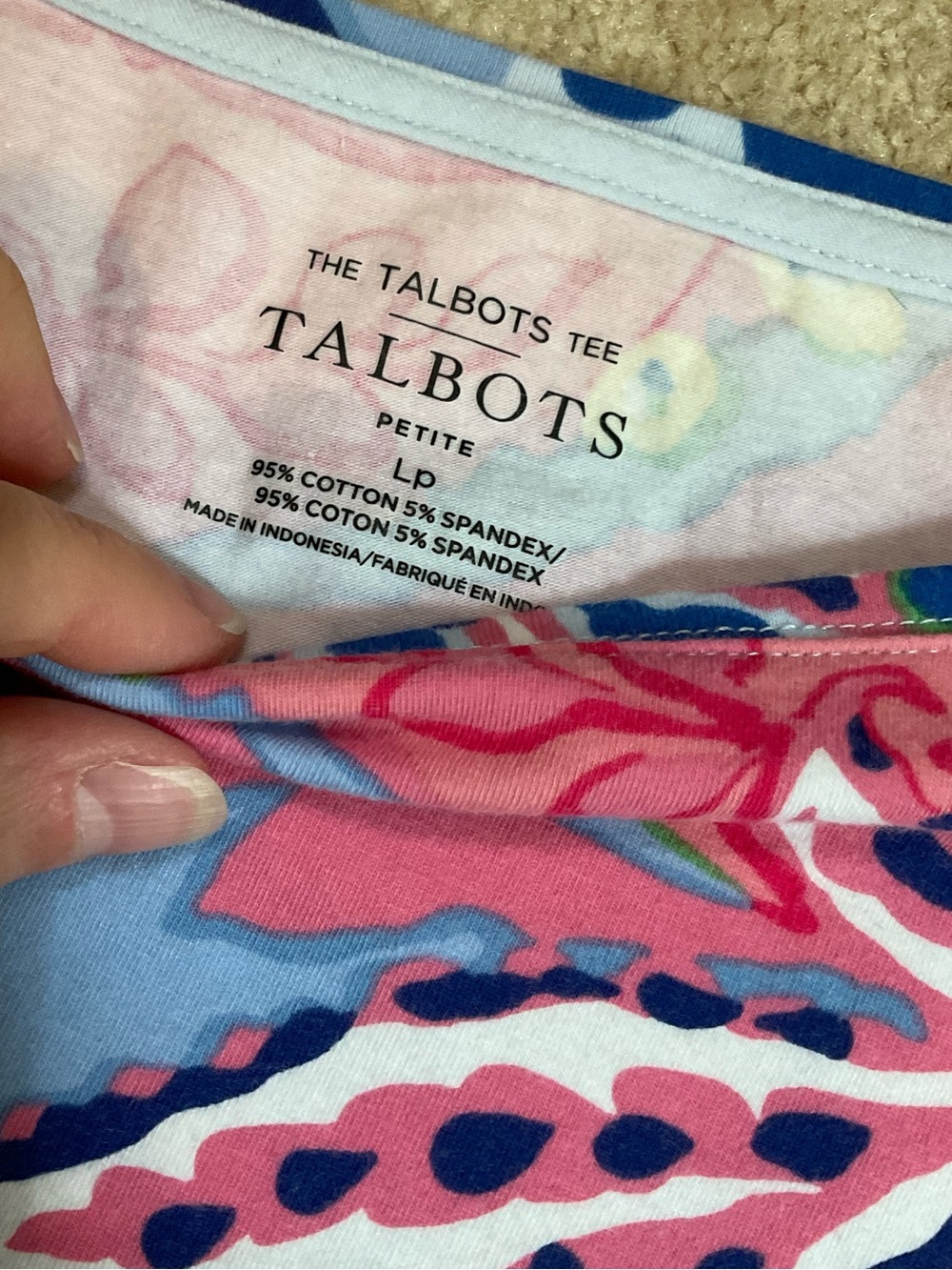 Talbots bundle pineapple floral Bright Floral Paisley Tops Set 20”by 22” cotton - Picture 4 of 8
